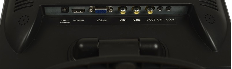 12" (30,48cm) CCTV LCD Monitor Video Überwachungsmonitor mit HDMI VGA 2x AV Audio Eingang