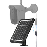 LUVISION Funk Video-Überwachungssystem Alarm 1080p Funk-Kamera mit Solarpanel PIR Mikrofon  (Versandrückläufer)