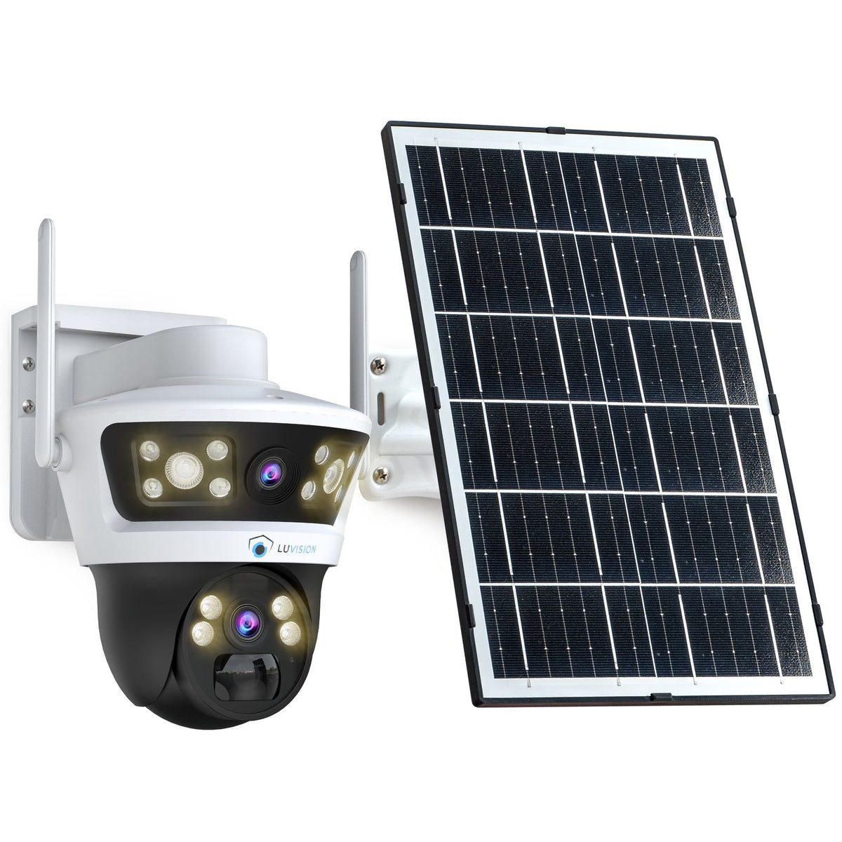 LUVISION 4G / LTE PTZ Solar Überwachungskamera 24/7 Aufzeichnung AOV SIM Karte KI Bewegungsverfolgung