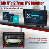 CARMATRIX DUO HD Solar Funk Rückfahrsystem mit 5" Monitor für Front und Heck (Versandrückläufer)