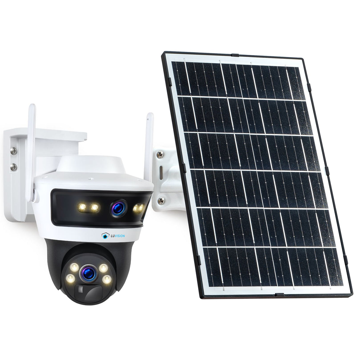 LUVISION 4G / LTE PTZ Solar Surveillance Camera SIM Card AI Motion Tracking (Customer Return)