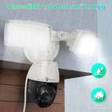 LUVISION LED Floodlight PTZ WiFi Security Camera with Motion Tracking Lamp AI Auto Tracking