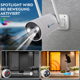 LUVISION Solar WLAN Überwachungskamera 4MP mit Akku BK23-W zur NVR Erweiterung