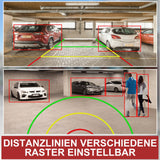 CARMATRIX Funk WLAN Solar Rückfahrkamera mit Magnet KI Personenerkennung mit APP