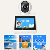 LUVISION PTZ Gegensprechkamera Video Anruf Kamera Telefonkamera WLAN Überwachungskamera Senioren Baby Überwachung Autotracking 4MP
