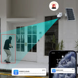 LUVISION 4G / LTE PTZ Solar Überwachungskamera 4MP mit SIM Karte KI Bewegungsverfolgung
