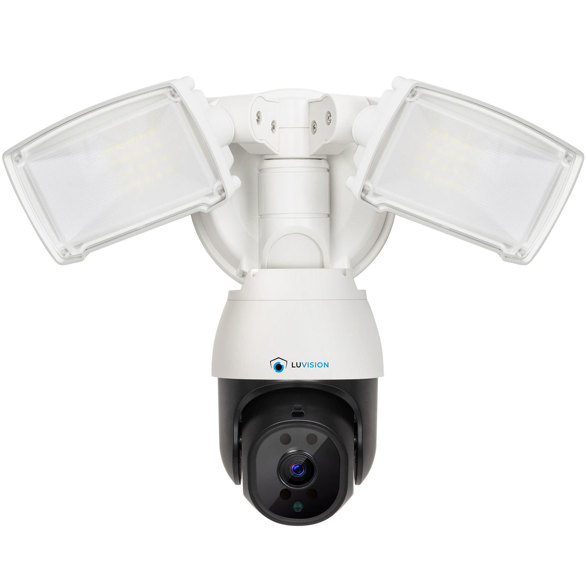 LUVISION LED Flutlicht PTZ WLAN Überwachungskamera mit Bewegungsverfolgung Lampe AI Auto Tracking 230V (Versandrückläufer)