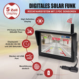 CARMATRIX HD Funk Rückfahrsystem mit 5" Monitor Kennzeichenhalter PDC Einparksensoren