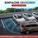 CARMATRIX Funk Einparkhilfe mit 3 PDC Sensoren im Kennzeichen Nummernschild kabellos