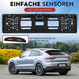 CARMATRIX Funk Einparkhilfe mit 3 PDC Sensoren im Kennzeichen Nummernschild kabellos