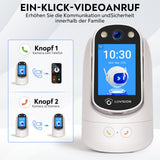 LUVISION 2er Set PTZ Gegensprechkamera Video Anruf Kamera Telefonkamera WLAN Überwachungskamera Senioren Baby Autotracking