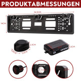 CARMATRIX Einparkhilfe Kfz-Kennzeichen Nummernschild mit drei PDC Sensoren KFZ mit Summer Ton
