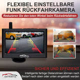 CARMATRIX Wireless Digital Reversing Camera in License Plate Holder with 4.3" Monitor Night Vision LEDs (without Solar)