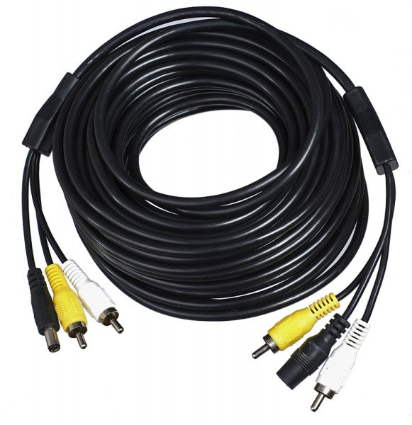 12 V + A/V Anschlusskabel Rückfahrkamera 15m