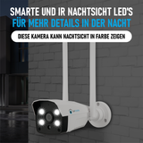LUVISION 4G / LTE Spotlight 3MP IP Security Camera with SIM Mobile Phone Card Siren Outdoor