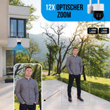 LUVISION 4G / LTE DUO PTZ Solar Überwachungskamera Kamera für SIM Karte 12x opt. Zoom Sirene