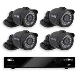 Full HD AHD 4 Kanal P2P Videoüberwachungssystem Komplettsystem Echtzeit 1080p HDMI