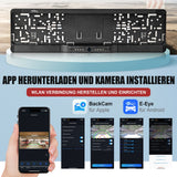 CARMATRIX Auto WLAN Rückfahrkamera KI Personenerkennung mit APP