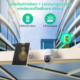 LUVISION 4MP Solar PTZ-Überwachungskamera mit KI Personenerkennung