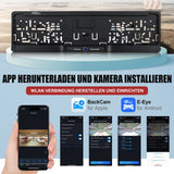 CARMATRIX Solar Auto WLAN Rückfahrkamera KI Personenerkennung