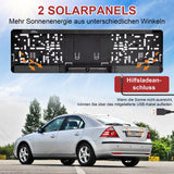 CARMATRIX Solar Funk Rückfahrkamera im Kennzeichen mit Monitor Rückfahrsystem Auto