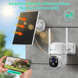 LUVISION 4MP Solar PTZ-Überwachungskamera mit KI Personenerkennung