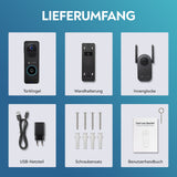 LUVISION WLAN Video Türklingel mit Gegensprechfunktion, 3MP Kamera, Bewegungserkennung, App