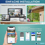 LUVISION 4G / LTE PTZ Solar Überwachungskamera 24/7 Aufzeichnung AOV SIM Karte KI Bewegungsverfolgung