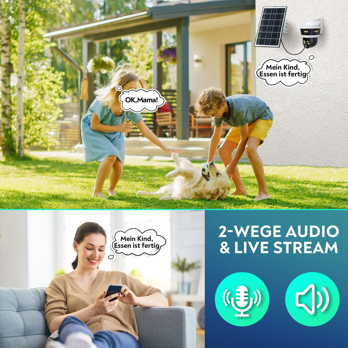 LUVISION 4G / LTE PTZ Solar Surveillance Camera SIM Card AI Motion Tracking (Customer Return)