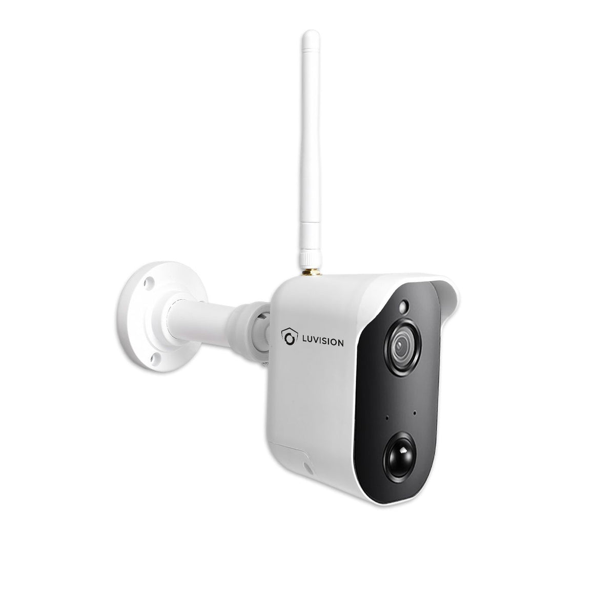 LUVISION Wireless Camera 1080p with Rechargeable Battery, PIR, Microphone, Speaker, Sun Protection, Solar Compatible (for Expansion)