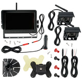 CARMATRIX HD Funk Rückfahrsystem Digital für LKW Wohnmobil Auto Transporter 7" Monitor mit Aufnahmefunktion, Mikrofon