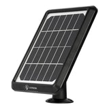 LUVISION Solarpanel Solarkollektor für Akku Überwachungskamera schwarz