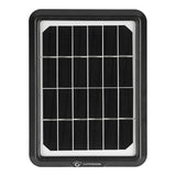 LUVISION Solarpanel Solarkollektor für Akku Überwachungskamera schwarz
