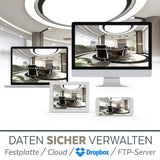 Full HD AHD 4 Kanal P2P Videoüberwachungssystem Komplettsystem Echtzeit 1080p HDMI