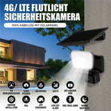 LUVISION 4G / LTE Solar Outdoor Light Floodlight with Camera Solar Lamp for Garden with PIR Motion Detection