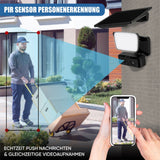 LUVISION 4G / LTE Solar Outdoor Light Floodlight with Camera Solar Lamp for Garden with PIR Motion Detection