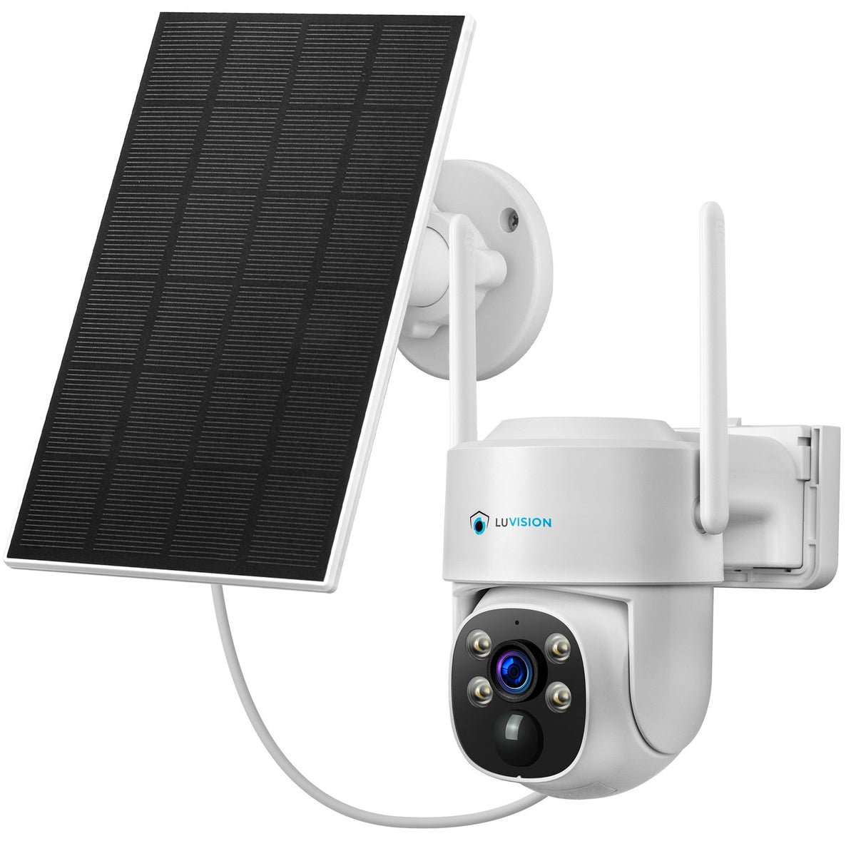 LUVISION 4MP Solar PTZ-Überwachungskamera mit KI Personenerkennung