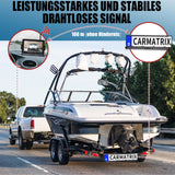 CARMATRIX Solar Rückfahrsystem 7" IPS-HD Monitor Rückfahrkamera für Wohnmobil, Wohnwagen, Transporter