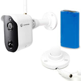 LUVISION Wireless Camera 1080p with Rechargeable Battery, PIR, Microphone, Speaker, Sun Protection, Solar Compatible (for Expansion)