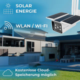 LUVISION WLAN Solar Kamera mit Solarzelle Solarpanel Solarkamera Tuya App Alexa kompatibel