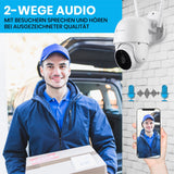LUVISION WLAN Auto Tracking PTZ Rotatable Security Camera Zoom with Automatic Motion Tracking Tuya App Hidden Night Vision