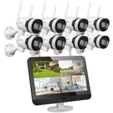 LUVISION Dual WLAN PTZ Surveillance System with Monitor 5MP, Microphone, Siren, Night Vision, AI Motion Tracking