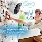 LUVISION Surveillance Camera with Microphone Speaker 1080p with Power Supply 24/7 Recording (for expansion)