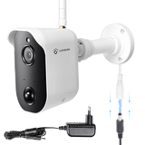 LUVISION Surveillance Camera with Microphone Speaker 1080p with Power Supply 24/7 Recording (for expansion)